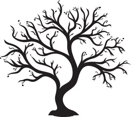 Obraz premium Droughty Driftwood Design Logo Depicting Arid Branch Barren Bough Badge Vector Emblem of Lifeless Wood