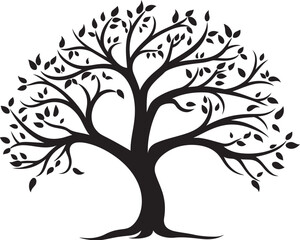 Obraz premium Stark Stump Symbol Dry and Dead Tree Branch Icon Emaciated Timber Token Vector Logo Design of Dead Branch