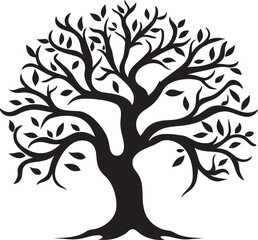 Crisp Cadaverous Crest Icon of Lifeless Tree Limb Stark Skeleton Stamp Vector Logo Design of Dry Branch