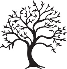 Obraz premium Barren Bough Badge Vector Logo Design of a Dry Branch Lifeless Limb Logo Dead Tree Branch Emblem