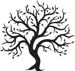 Obraz premium Rustic Rigor Representation Dry and Dead Tree Branch Icon Dreary Driftwood Design Emblem of Arid Tree Branches