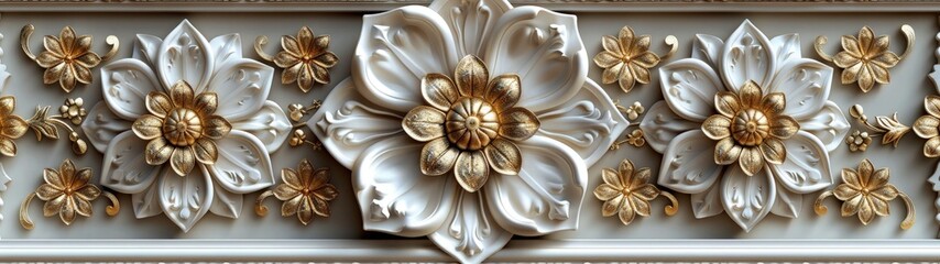 luxury gold accent white abstract background. Best super ultra wide for wallpaper.