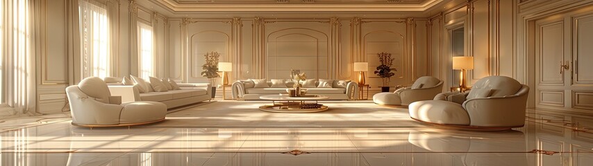 an all-white background and luxurious gold accents. Best super ultra wide for wallpaper.