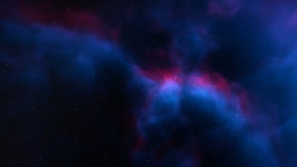 bright nebula, nebula in space, majestic red-purple nebula, beautiful space background 3D render  © ANDREI