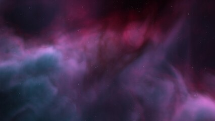 bright nebula, nebula in space, majestic red-purple nebula, beautiful space background 3D render
