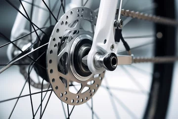 Foto auf Acrylglas bicycle wheel detail © Roland