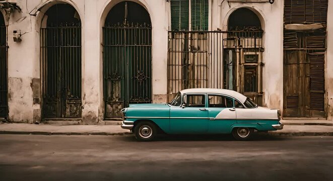 Retro car in Havana.
