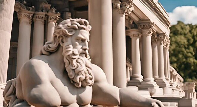 Zeus' statue.