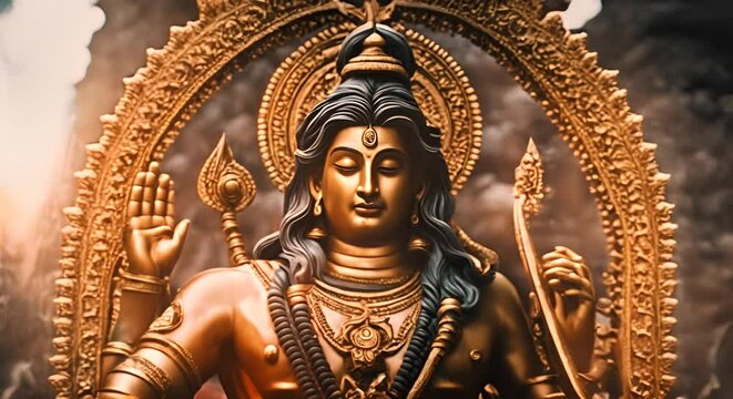 View of the god Shiva.