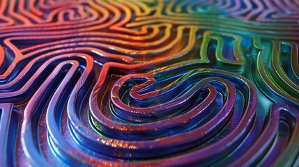 Fototapeta na wymiar colourful, abstract maze labyrinth background. 