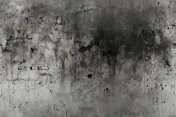 old wall with white plaster is weathered, for background or texture