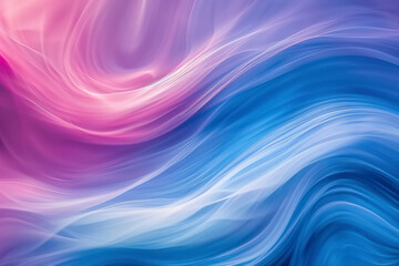 Abstract blue and pink swirl wave background. Flow liquid lines design.