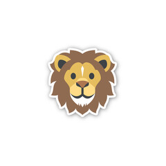 Lion Icon. Emoji Vector. Colorful Icon. Icon Vector. Icon Design