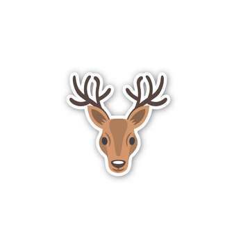 Deer Icon. Emoji Vector. Colorful Icon. Icon Vector. Icon Design