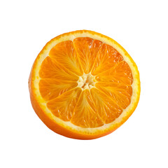 orange fruit isolated on transparent background