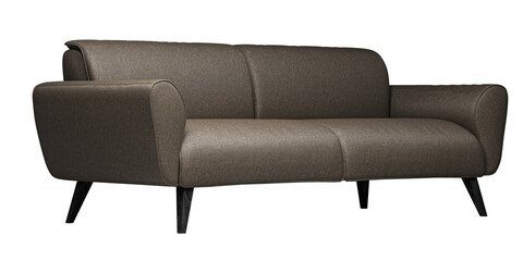 Modern and luxury brown sofa isolated on white background. Furniture Collection.  