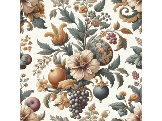  Luxurious floral elements, botanical background or wallpaper design, prints and invitations,postcards.vector design