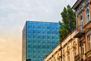 Fototapeta premium Modern office building in Lodz, Poland