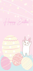 Happy easter postcard