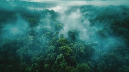 Fototapeta premium Lush Green Forest Landscape