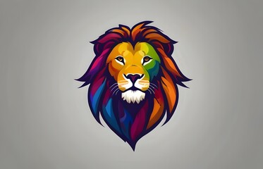 Lion Head Logo, Lion Head Vector, Lion Head Mascot, colorful lion head, Lion Logo, Minimalist Lion Logo, Lion Logo on Black, Sleek Lion Emblem, Sunset Lion Logo, Elegant Lion Logo, Minimal Lion Design