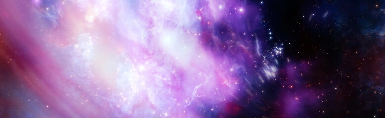 Magic color galaxy. Infinite universe and starry night. Bright Star Nebula. Distant galaxy....