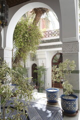 Arab architecture in Marrakech, Morocco