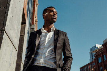 Portrait of a businessman in the city