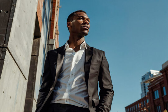 Portrait of a businessman in the city