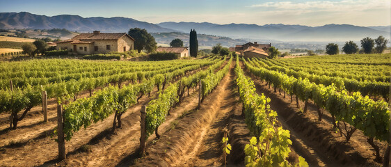 rolling vineyards in the heart of wine country