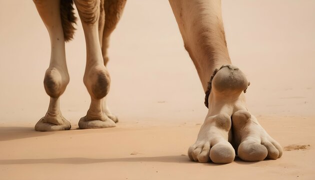 A Close Up Of A Camels Sturdy And Calloused Feet