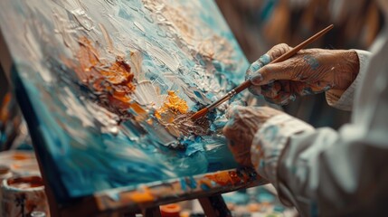 A creative art therapy session with Parkinson's patients, showcasing alternative therapies and the joy of expression for World Parkinson's Day