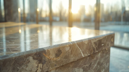 Close-up of a marble countertop