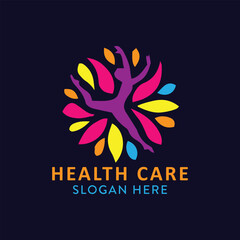 Fototapeta na wymiar health care logo design vector