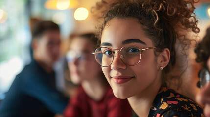 a group of young entrepreneurs engaged in a creative brainstorming session in a vibrant co-working space, fostering innovation and collaboration. 