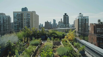 Skyline views from rooftop gardens