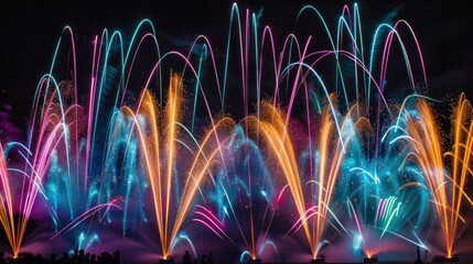 Spectacular fireworks displays