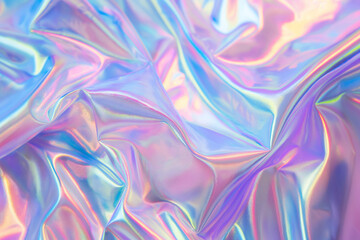 Holographic abstract light pastel colors background. Gradient neon unicorn rainbow texture. Trendy...