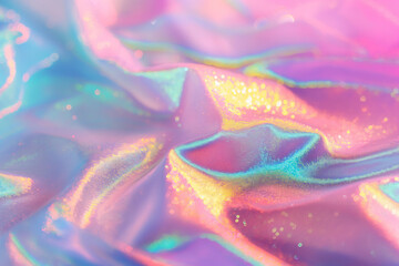 Holographic abstract light pastel colors background. Gradient neon unicorn rainbow texture. Trendy...
