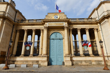 The French national Assembly-Bourbon palace the lower house of the parliament, Paris,. - 760846583