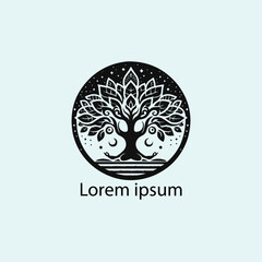 A  yoga logo design for company