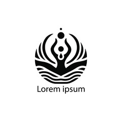 A  yoga logo design for company