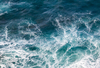Ocean waves, view from above