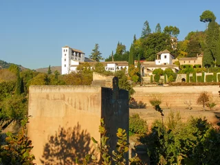 Tableaux ronds sur plexiglas Cerro Torre Alhambra de Granada