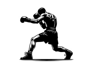 Dynamic Boxing: Boxing Vector Illustration for Athletic Designs and Powerful Imagery