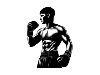 Dynamic Boxing: Boxing Vector Illustration for Athletic Designs and Powerful Imagery