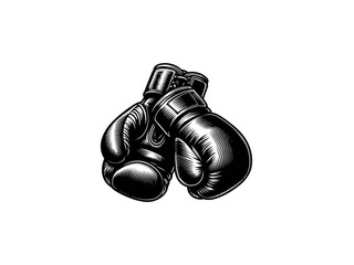 Power Punch: Boxing Gloves Vector Illustration for Intense Sports Designs and Athletic Themes