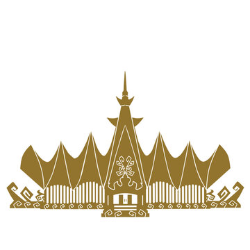 Vector illustration of Lampung's Siger Tower