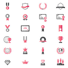 Award and Honor Icon set	