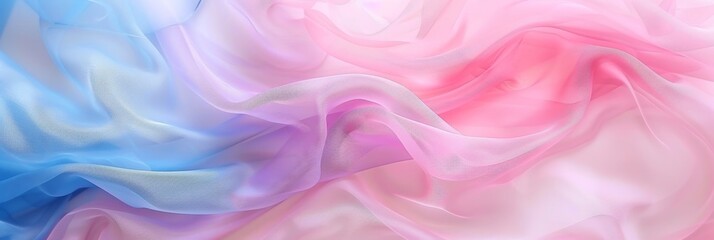 Fototapeta premium Elegant pastel silk fabric texture with smooth waves for fashion and luxury branding backgrounds